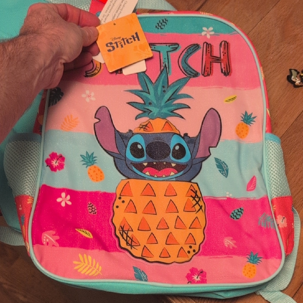 Disney Stitch Backpack with Pineapple Design